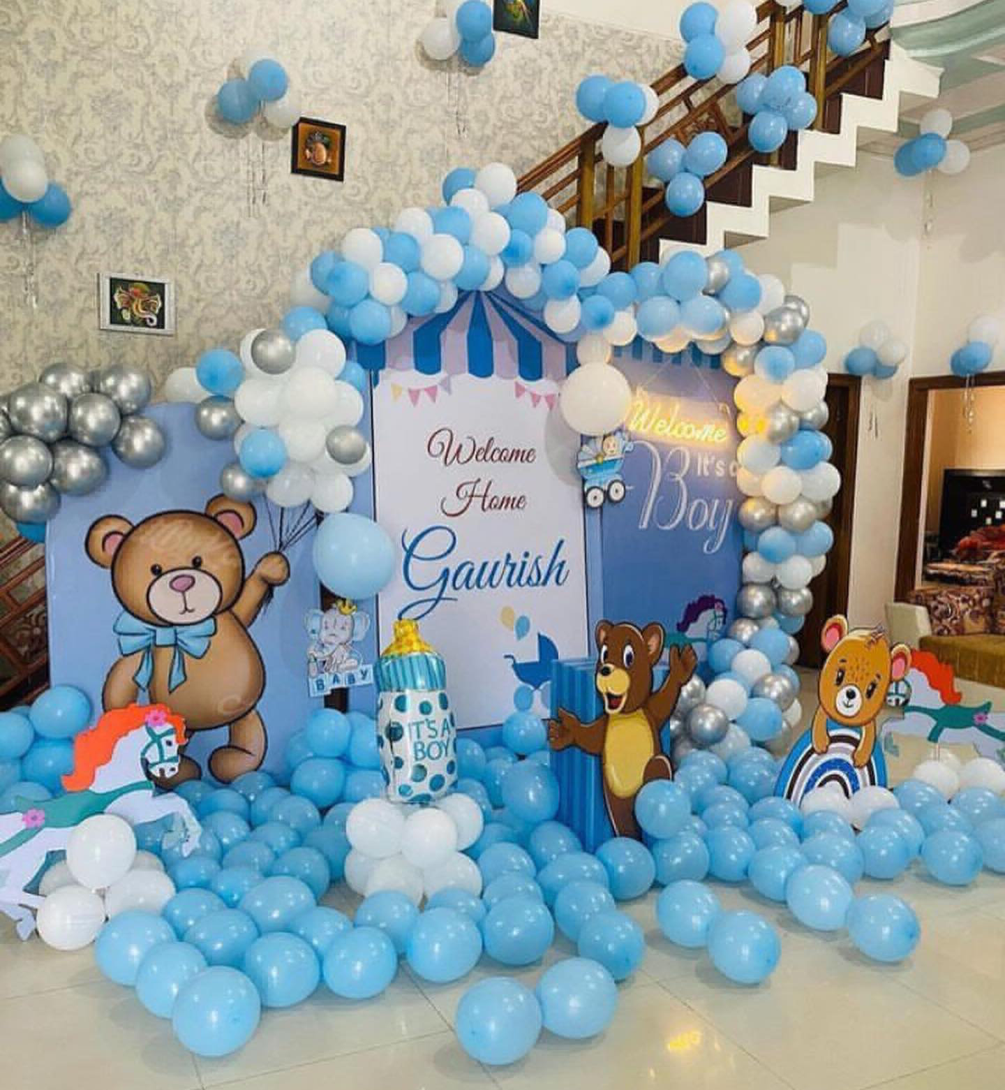 Welcome Baby Balloon Decoration Services in Greater Noida